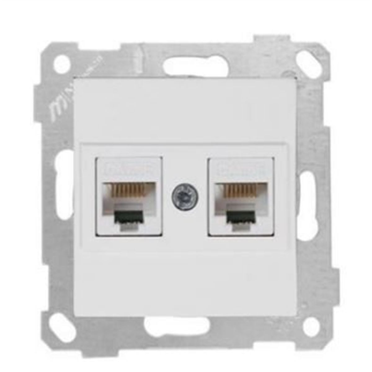 RİTA MEK TUŞ DATA PRİZİ 2*RJ45 (CAT5E) BEYAZ 1